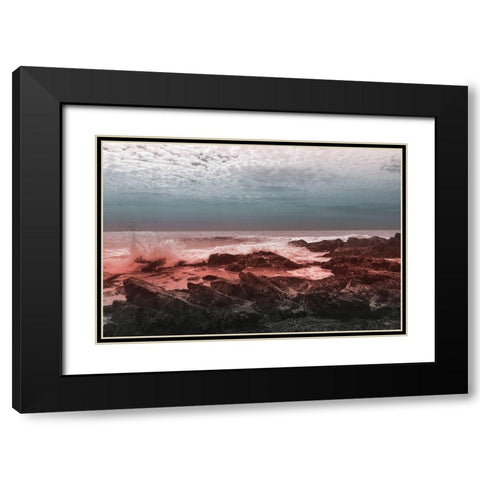 Pink Morning Black Modern Wood Framed Art Print with Double Matting by Prime, Marcus