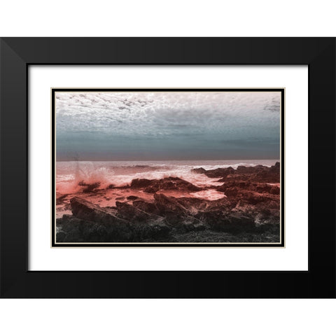 Pink Morning Black Modern Wood Framed Art Print with Double Matting by Prime, Marcus