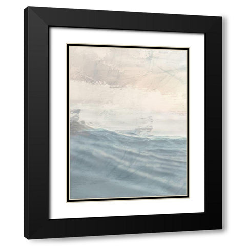 Ocean Flared 1 Black Modern Wood Framed Art Print with Double Matting by Prime, Marcus