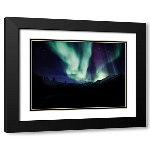 Borealis Dreams 6 Black Modern Wood Framed Art Print with Double Matting by Prime, Marcus