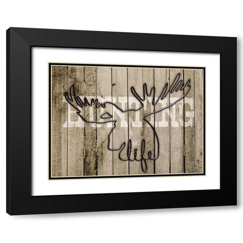 Hunting Life 1 Black Modern Wood Framed Art Print with Double Matting by Prime, Marcus