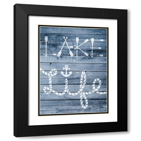 Lake Living Black Modern Wood Framed Art Print with Double Matting by Prime, Marcus