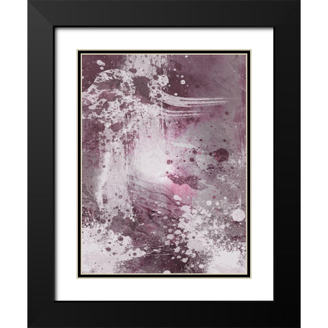 Plum Explosion 1 Black Modern Wood Framed Art Print with Double Matting by Prime, Marcus