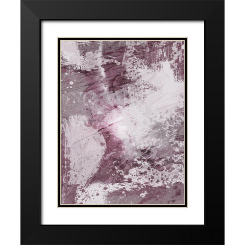 Plum Explosion 2 Black Modern Wood Framed Art Print with Double Matting by Prime, Marcus