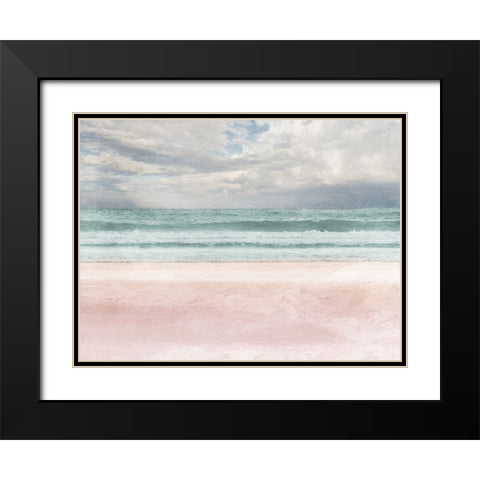 Lonely Ocean 1 V2 Black Modern Wood Framed Art Print with Double Matting by Prime, Marcus