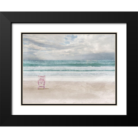 Lonely Ocean 1 Black Modern Wood Framed Art Print with Double Matting by Prime, Marcus