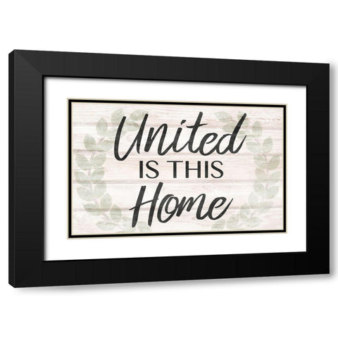 United Home Black Modern Wood Framed Art Print with Double Matting by Prime, Marcus