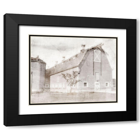 White Washed Grange Black Modern Wood Framed Art Print with Double Matting by Prime, Marcus