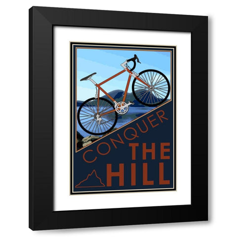 Hill Conquerer Black Modern Wood Framed Art Print with Double Matting by Prime, Marcus