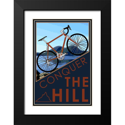Hill Conquerer Black Modern Wood Framed Art Print with Double Matting by Prime, Marcus