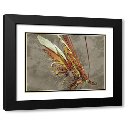 Fly Fishing Black Modern Wood Framed Art Print with Double Matting by Prime, Marcus