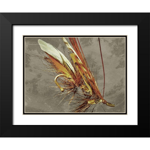 Fly Fishing Black Modern Wood Framed Art Print with Double Matting by Prime, Marcus