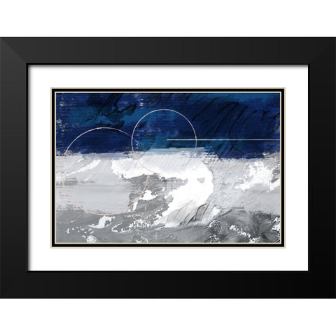 Indigo Storm 1 Black Modern Wood Framed Art Print with Double Matting by Prime, Marcus