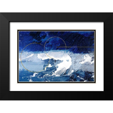 Indigo Storm 2 Black Modern Wood Framed Art Print with Double Matting by Prime, Marcus