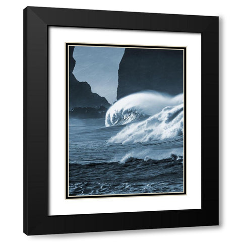 Blooming Surf 1 Black Modern Wood Framed Art Print with Double Matting by Prime, Marcus