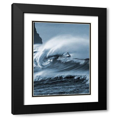 Blooming Surf 2 Black Modern Wood Framed Art Print with Double Matting by Prime, Marcus