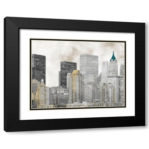 Sleepless City 1 Black Modern Wood Framed Art Print with Double Matting by Prime, Marcus