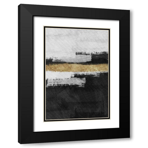 Painted Determination 1 Black Modern Wood Framed Art Print with Double Matting by Prime, Marcus