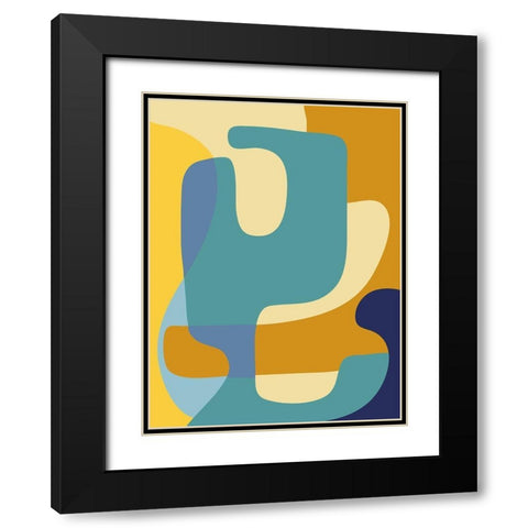 Vibrant Theory 1 Black Modern Wood Framed Art Print with Double Matting by Prime, Marcus