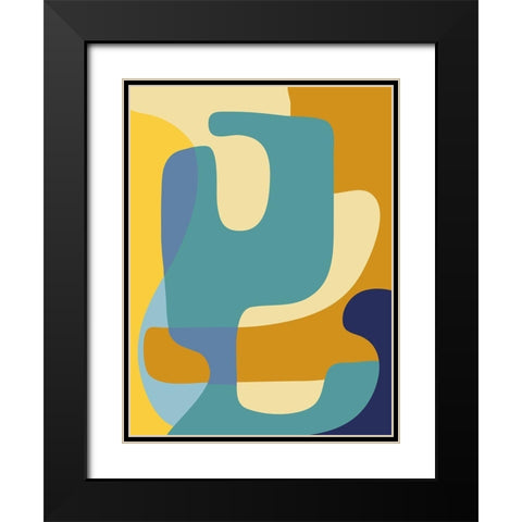 Vibrant Theory 1 Black Modern Wood Framed Art Print with Double Matting by Prime, Marcus