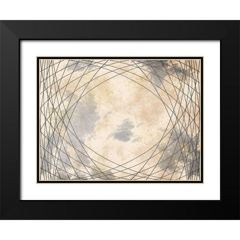 Mesmerizing Lines Black Modern Wood Framed Art Print with Double Matting by Prime, Marcus