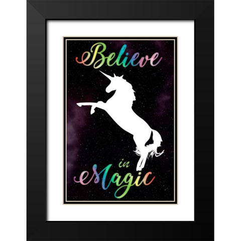 Magical Belief Black Modern Wood Framed Art Print with Double Matting by Prime, Marcus
