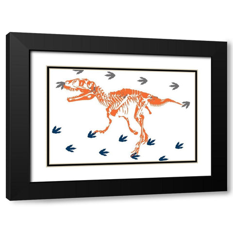 Prehistoric Journey 4 Black Modern Wood Framed Art Print with Double Matting by Prime, Marcus