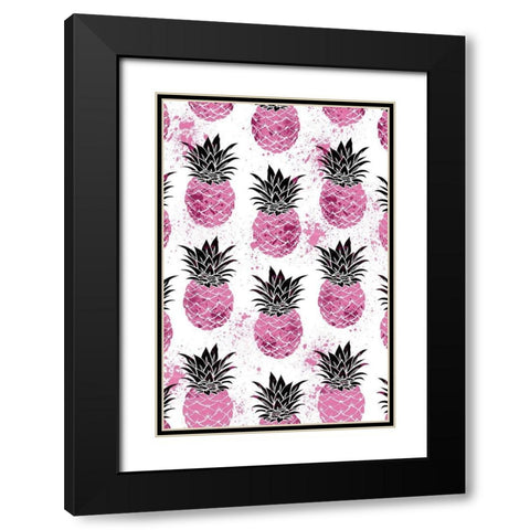Pineapple Desires Black Modern Wood Framed Art Print with Double Matting by Prime, Marcus