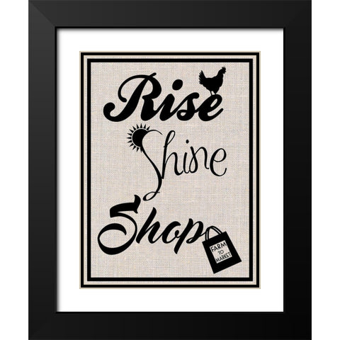 Rise Shine Shop Black Modern Wood Framed Art Print with Double Matting by Prime, Marcus
