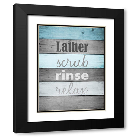 Tub Time Black Modern Wood Framed Art Print with Double Matting by Prime, Marcus