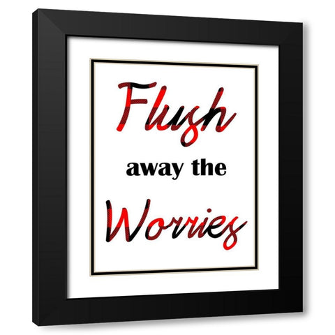 Flush Worries Black Modern Wood Framed Art Print with Double Matting by Prime, Marcus