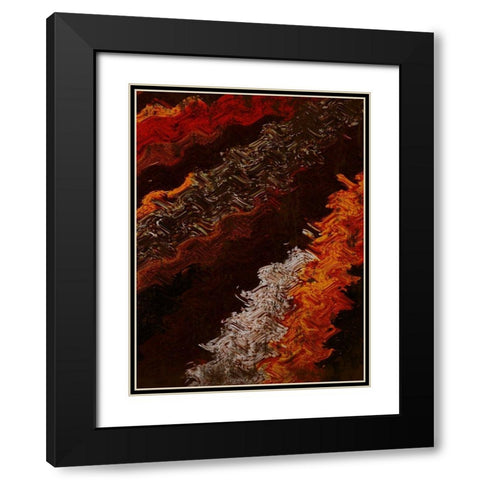 Spicy Warp Black Modern Wood Framed Art Print with Double Matting by Prime, Marcus