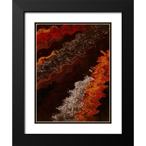 Spicy Warp Black Modern Wood Framed Art Print with Double Matting by Prime, Marcus