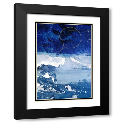 Infinity Indigo 2 Black Modern Wood Framed Art Print with Double Matting by Prime, Marcus