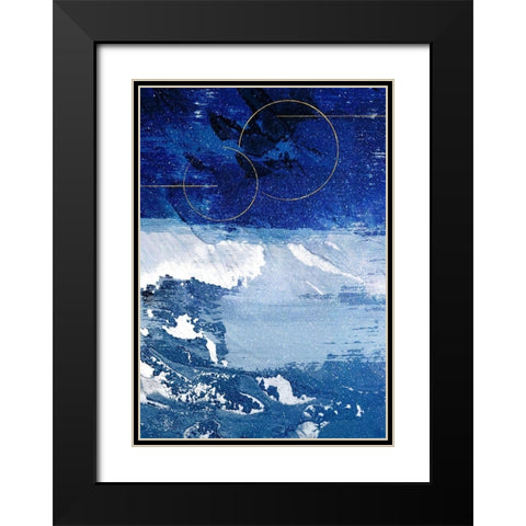 Infinity Indigo 2 Black Modern Wood Framed Art Print with Double Matting by Prime, Marcus