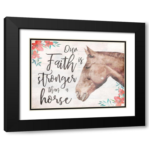 Strong Faith 1 Black Modern Wood Framed Art Print with Double Matting by Prime, Marcus