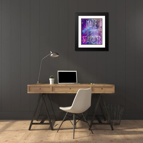 Made Of Stardust Black Modern Wood Framed Art Print with Double Matting by Prime, Marcus