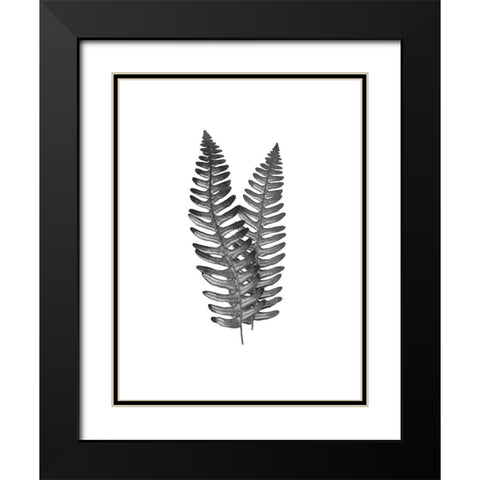 Fern Dueling 1 Black Modern Wood Framed Art Print with Double Matting by Prime, Marcus