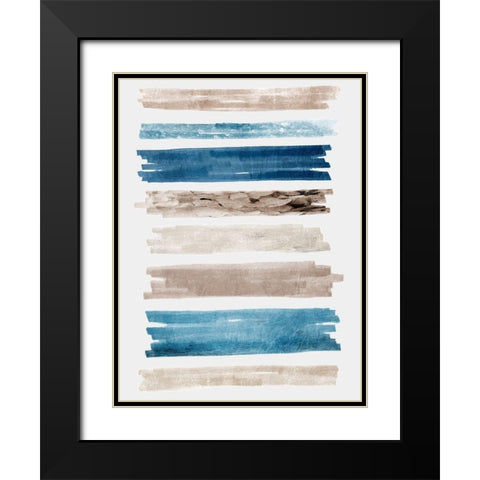 Wonder Rolling Streaks Black Modern Wood Framed Art Print with Double Matting by Prime, Marcus
