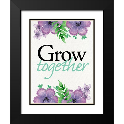 Grow Together Black Modern Wood Framed Art Print with Double Matting by Prime, Marcus