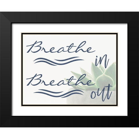 Breathe In Black Modern Wood Framed Art Print with Double Matting by Prime, Marcus