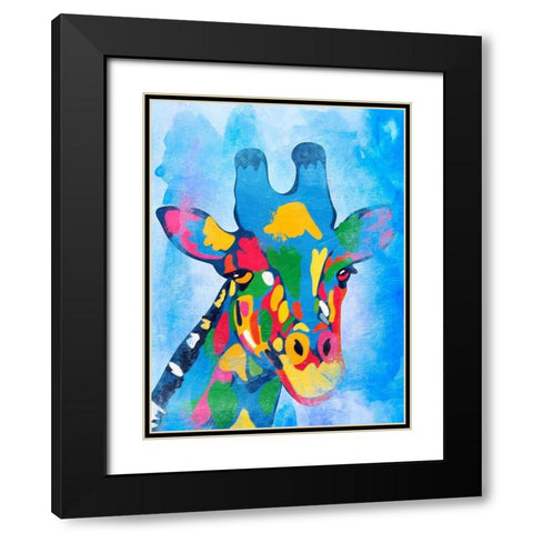 Colorful Safari 1 Black Modern Wood Framed Art Print with Double Matting by Prime, Marcus