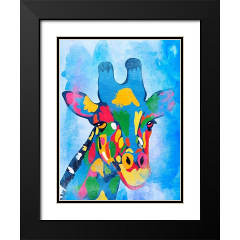 Colorful Safari 1 Black Modern Wood Framed Art Print with Double Matting by Prime, Marcus