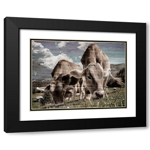 Loving Meal 1 Black Modern Wood Framed Art Print with Double Matting by Prime, Marcus