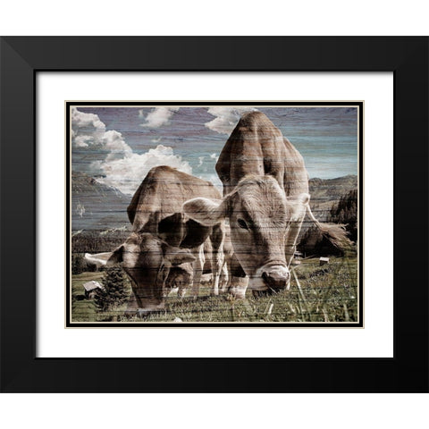 Loving Meal 1 Black Modern Wood Framed Art Print with Double Matting by Prime, Marcus