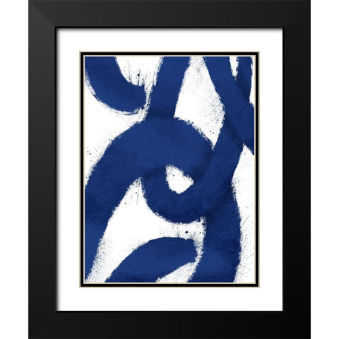 Paint Scribble 1 Black Modern Wood Framed Art Print with Double Matting by Prime, Marcus