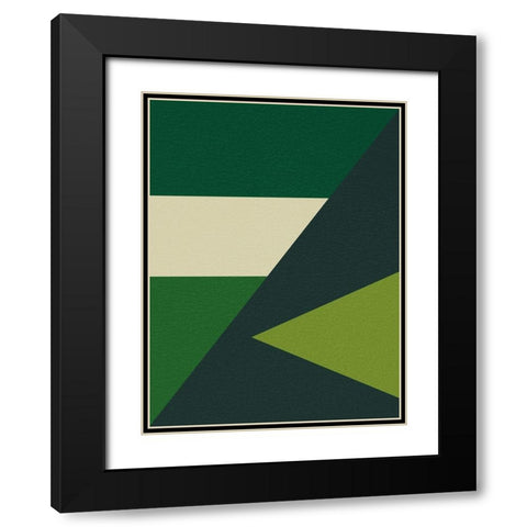 Blocks Galore 1 Black Modern Wood Framed Art Print with Double Matting by Prime, Marcus