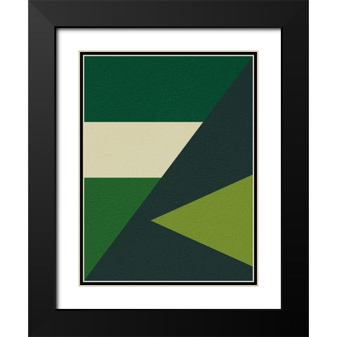Blocks Galore 1 Black Modern Wood Framed Art Print with Double Matting by Prime, Marcus