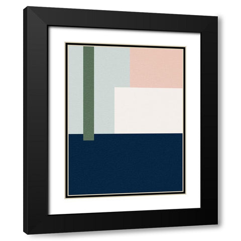 Blocks Galore 2 Black Modern Wood Framed Art Print with Double Matting by Prime, Marcus
