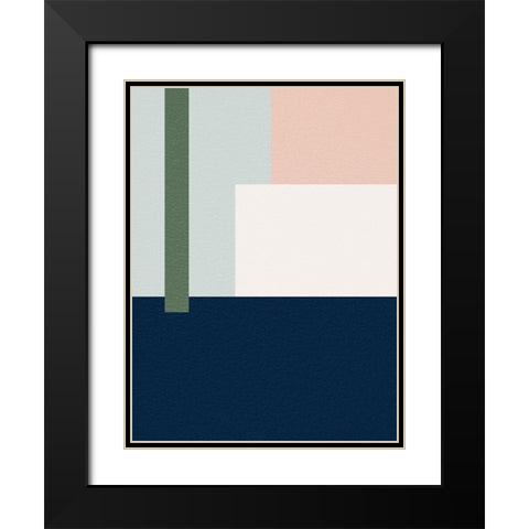 Blocks Galore 2 Black Modern Wood Framed Art Print with Double Matting by Prime, Marcus